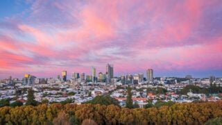Aerial view of Brisbane, Australia