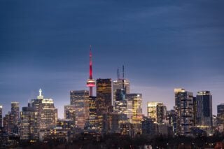 living in Toronto skyline