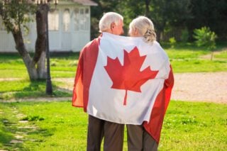 Senior couple that retired in Canada