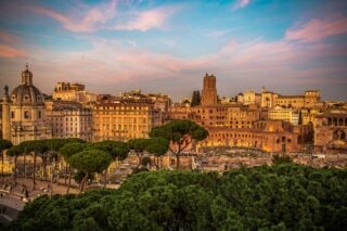 view of Rome, Italy