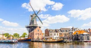 A landscape shot of Haarlem city, which has the highest cost of living in the Netherlands