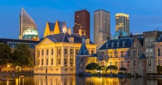 Parliament Binnenhof The Hague in the Netherlands