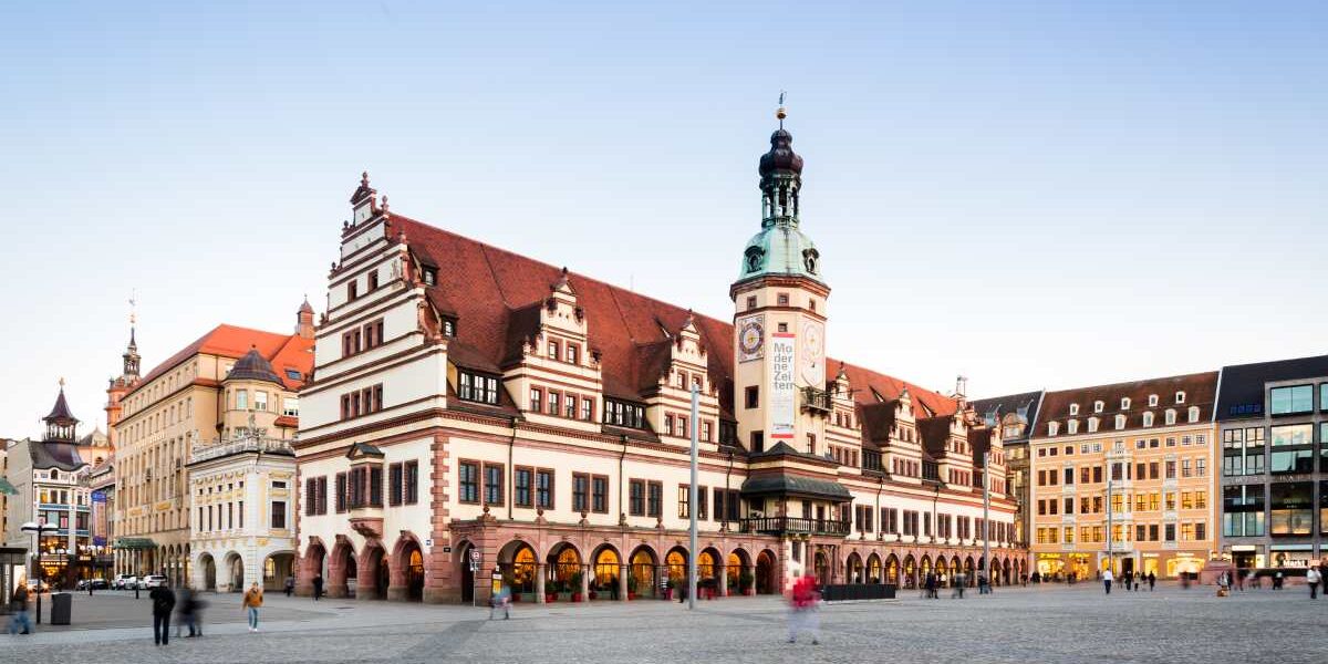 The old town hall in Leipzig, one of the best cities for retiring in Germany