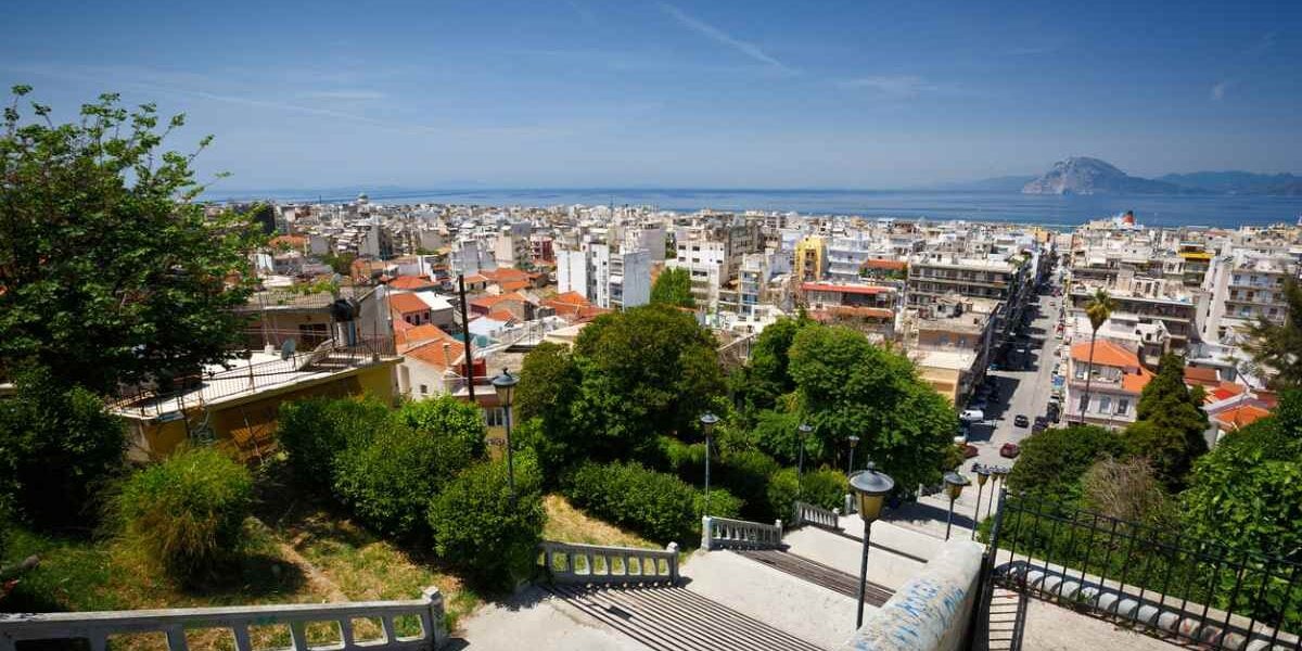 a sweeping city view of Patras where many foreigners live after moving to Greece